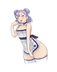 NAKED APRON MEI Sticker/Keychain