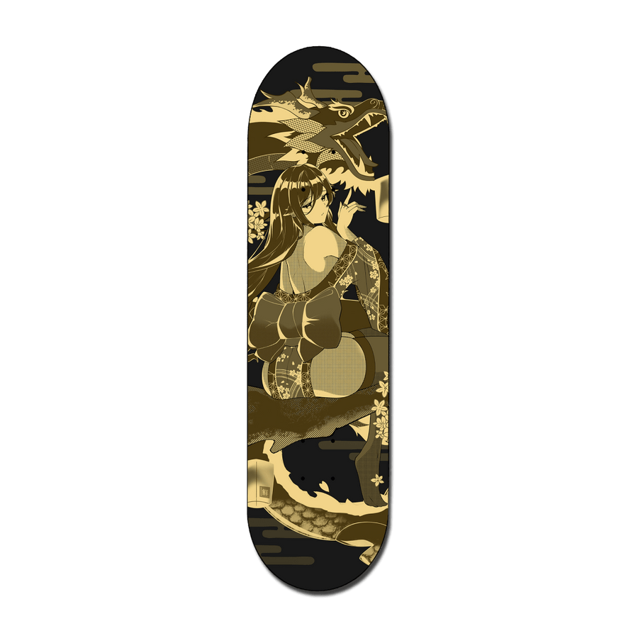 DRAGON MAIDEN FLOR Skate Deck - FreshTango