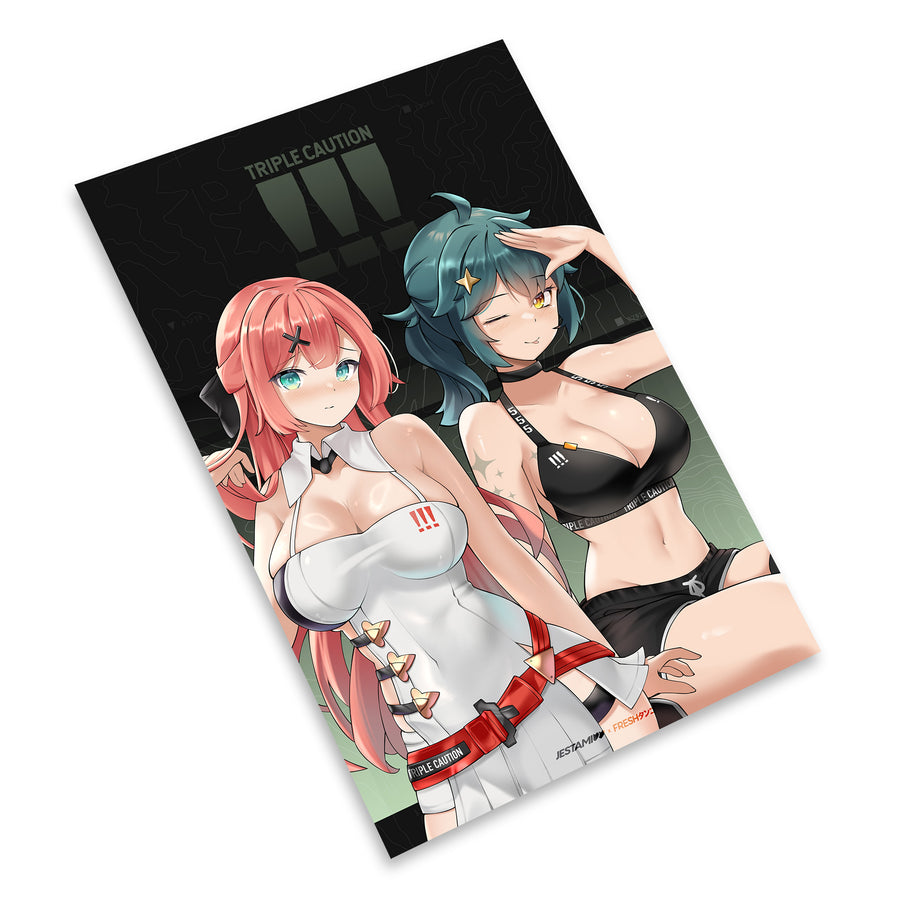 TRIPLE CAUTION AMIA + ARIA Print