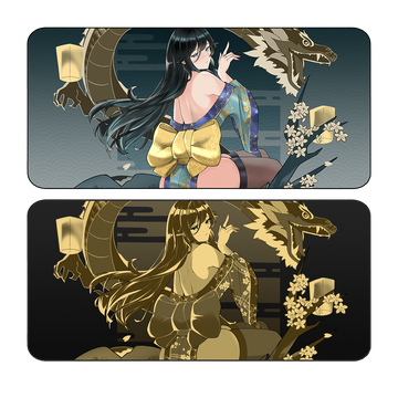 DRAGON MAIDEN FLOR Desk Mat