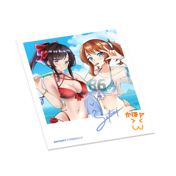SR BEACH EPISODE SATOMI+KAHO Polaroid Sticker