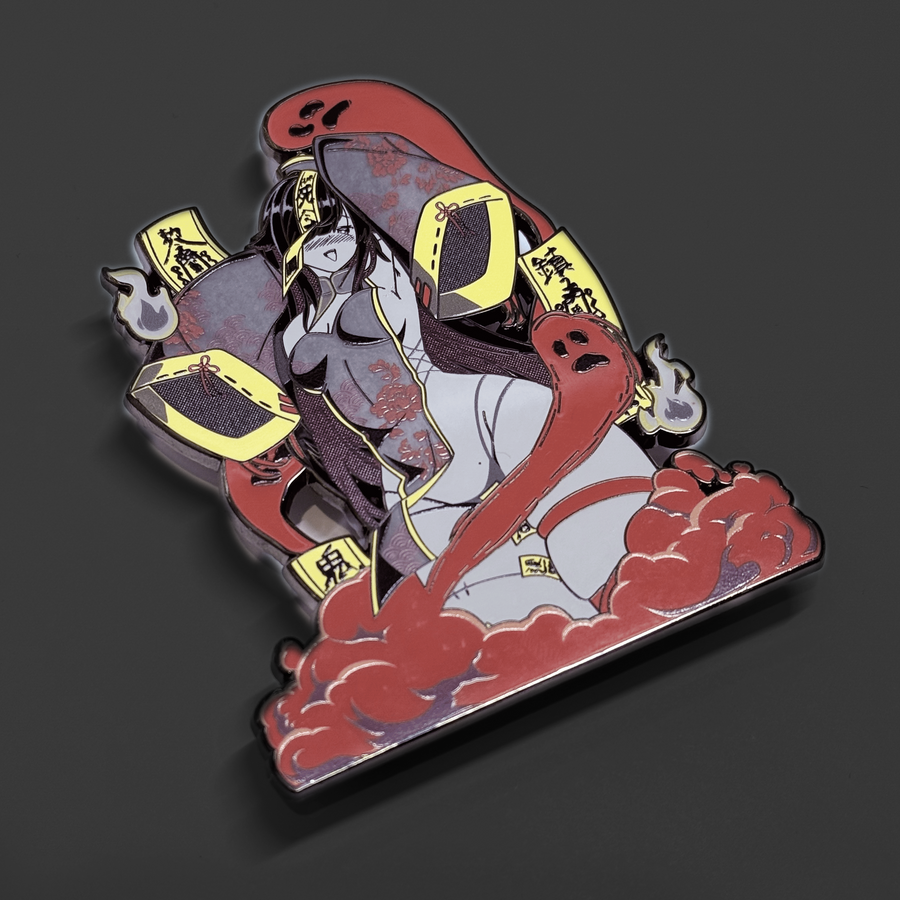 JIANGSHI FLOR: CRIMSON EDITION Enamel Pin [PRE-ORDER]