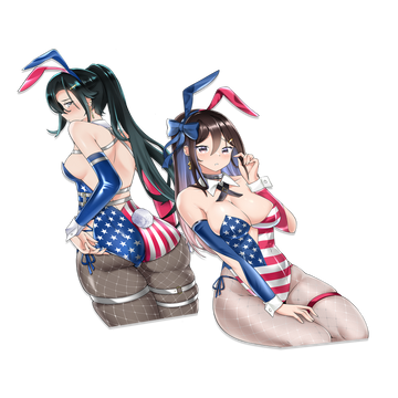 SECRET RARE MURICA BUNNY OCs Sticker