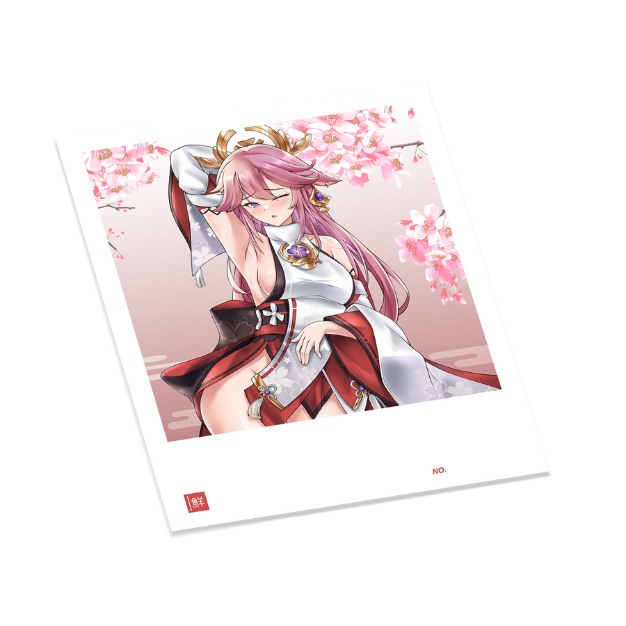 SR YAE MIKO Polaroid Sticker